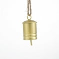 thumbnail image 1 of AYktou Barrel Bells Christmas Ornaments, Iron Bells Vintage Elegant Style Pendant with Ring, Christmas Tree Decorations Ambiance Gift for Front Door Staircase Window Fireplace Xmas Decor, Gold, 1 of 6