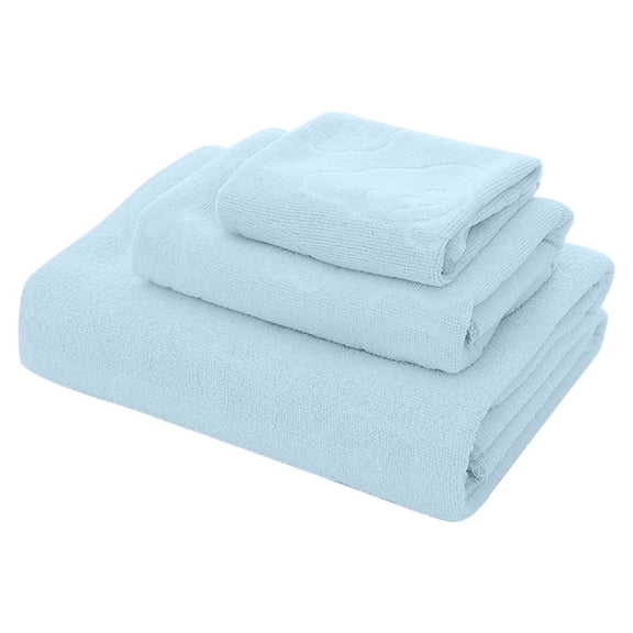AYktou Bath Towels 3 Pack Cotton Bathroom Set,Contains a Bath Towels 28*56",a Hand Towels 12*12",a Face Towels 12*28",Soft Compact & Lightweight,for Gym Camp Beach and Daily Use