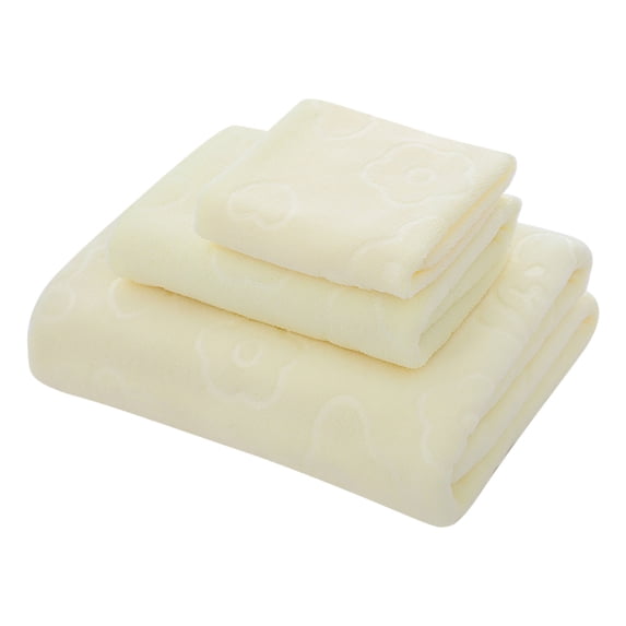 AYktou Bath Towels 3 Pack Cotton Bathroom Set,Contains a Bath Towels 28*56",a Hand Towels 12*12",a Face Towels 12*28",Soft Compact & Lightweight,for Gym Camp Beach and Daily Use