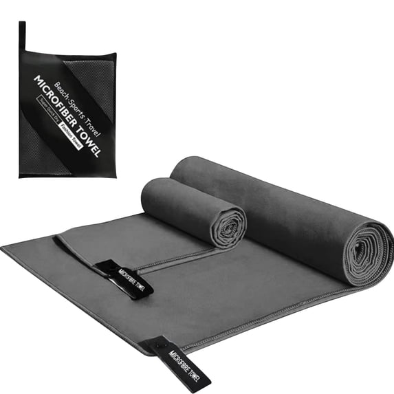 AYktou Bath Towels-Microfiber Towels Gym Towels with Storage Bags & Hang Loop,Multi-Purpose Face Towels,Super Absorbent & Fast Drying & Easy Hanging,Workout Gear for Body Sweat,Working Out Towels