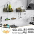 thumbnail image 1 of AYktou Bathroom Organizers and Storage-Shower Caddy with Hooks,Bathroom Accessories Kitchen Storage,Rust-Proof Stainless Steel Shower Organizer Bathroom Shelves with Adhesives,Shower Caddy Hanging, 1 of 6