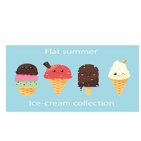 AYktou Beach Towel Beach Essentials Soft Bath Towels 30*59" Summer Cool Ice Cream Collection Towels Summer Essentials Microfiber Pool Towels Machine Washable,Absorbent,Dry Faster