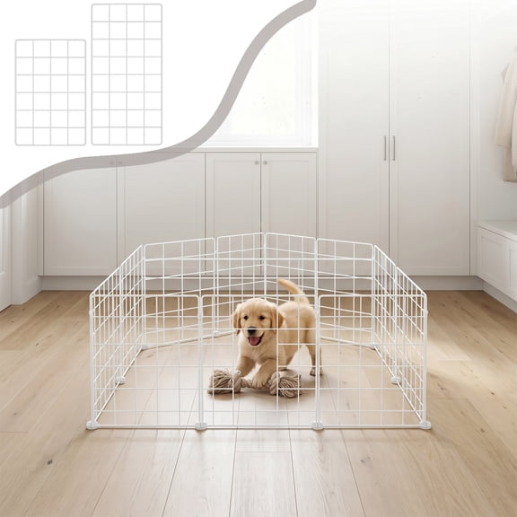 AYktou Under Bed Blocker for Pets, 7.9×11.8 Inch Detachable Under Isolation Fence Mesh, Pet Enclosure and Dog Protection Net for Indoor Outdoor, Bed Bottom Guard Bed Cabinet Balcony Partition Board