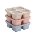thumbnail image 1 of AYktou Bento Box Adult Lunch Box,4 Compartment Meal Prep Container for Adult,Reusable Food Storage Snack Containers - Stackable for Work,and Travel, 1 of 7