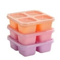 thumbnail image 1 of AYktou Bento Box Adult Lunch Box,4 Compartment Meal Prep Container for Adult,Reusable Food Storage Snack Containers - Stackable for Work,and Travel, 1 of 7