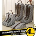 thumbnail image 1 of AYktou Boot Bag-Portable Boot Storage Organizer with Tall Boots,Zippered Dust-Proof Shoe Bags with Clear Window,Boot Bags for Cowboy Boots,Travel Shoe Bags for Packing and Daily Use, 1 of 8