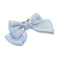 thumbnail image 1 of AYktou Bow Curtain Tiebacks Clip, Bright Chiffon Fabric Tie Backs for Curtains, No Drilling Curtain Buckles With Metal Clip, Curtains Ornaments for Iving Room Bedroom Curtain Decor Clip, Sky Blue, 1 of 6