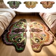 thumbnail image 1 of AYktou Butterfly Shaped Area Rug, 39.4×23.6 Inch Imitation Fleece Soft Non-Slip Doormat Absorbent Bath Mat Backing Foot Pad Warmth Carpet Rugs for Living Room Bedroom Inside Home Under Table & Bed, 1 of 7
