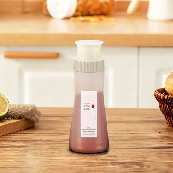 AYktou Cake Syrup Dispensers with Dust Cap, 350ml/ 12oz Sauce Bottles Graduated Squeeze Bottles Discharge Hole Shaker Reusable Baking Kitchen Gadgets for Spice Powder Ketchup Bbq Salad Dressing