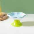 thumbnail image 1 of AYktou Ceramic Raised Cat Bowls, 150Ml Flower Shaped Pet Food Bowl Elevated Cat and Dog Food & Water Bowl Overturned-Proof Pet Snack Bowl for Puppy and Cats Bird, 1 of 6