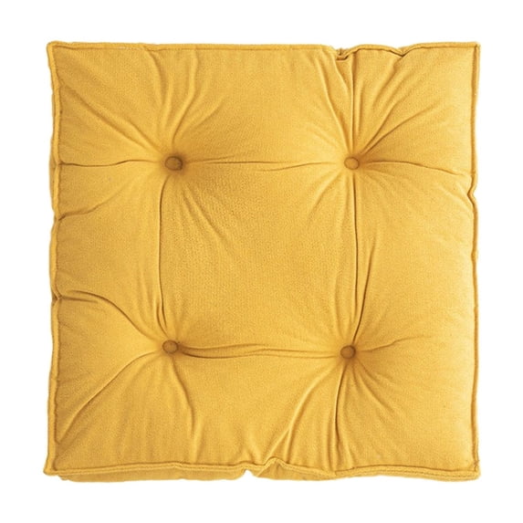AYktou Chair Cushions Solid Color Plush Seat Cushion 15.7" X 15.7" Indoor Seat Cushions, Tufted Memory Foam Dining Room Chair Pads College Student Classroom Butt Pad