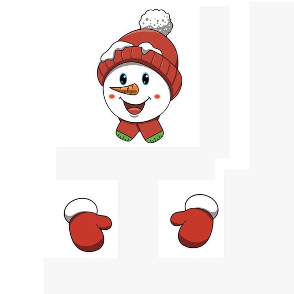 AYktou Christmas Fence Peeker Decoration 15.7×11.8×0.8in Winter Snowman Yard Signs Outdoor Fence Christmas Decorations for Holiday Patio Home Decor