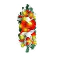 thumbnail image 1 of AYktou Christmas Wreaths with LED Lights, Artificial Pinecones Snowballs Ribbon Bows Stairway Garland, Battery Operated Luminous Hanging Wreath for Stairs Doors Railings Home Garden Outdoor Decor, 1 of 6