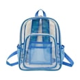 thumbnail image 1 of AYktou Clear Backpack for Stadium Approved, 10×5×14 Inch PVC Waterproof Clear Bag with Adjustable Straps & Mesh Side Pocket, Transparent Backpack Daypack for Concerts, Sports, Games, Festivals, 1 of 6