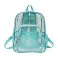 thumbnail image 1 of AYktou Clear Backpack for Stadium Approved, 10×5×14 Inch PVC Waterproof Clear Bag with Adjustable Straps & Mesh Side Pocket, Transparent Backpack Daypack for Concerts, Sports, Games, Festivals, 1 of 6