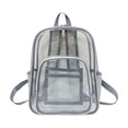 thumbnail image 1 of AYktou Clear Backpack for Stadium Approved, 10×5×14 Inch PVC Waterproof Clear Bag with Adjustable Straps & Mesh Side Pocket, Transparent Backpack Daypack for Concerts, Sports, Games, Festivals, 1 of 6