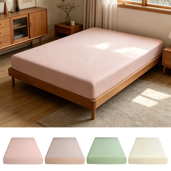 AYktou Colorful Fitted Sheet, Solid Color Cooling Breathable Bed Sheets, Ultra Soft Microfiber Bedding Sheet Mattress Cover Comfortable Deep Pockets Fitted Sheets for Home, 47×79 Inch