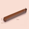 thumbnail image 1 of AYktou Compact Pencil Case with Zipper, 9×2×2 Inch Portable Pencil Pouch Transparent Mesh Storage Stationery Bag Multi-Purpose Wallet/ Makeup Bag Office Supplies for Work Home & Travel, Brown, 1 of 5