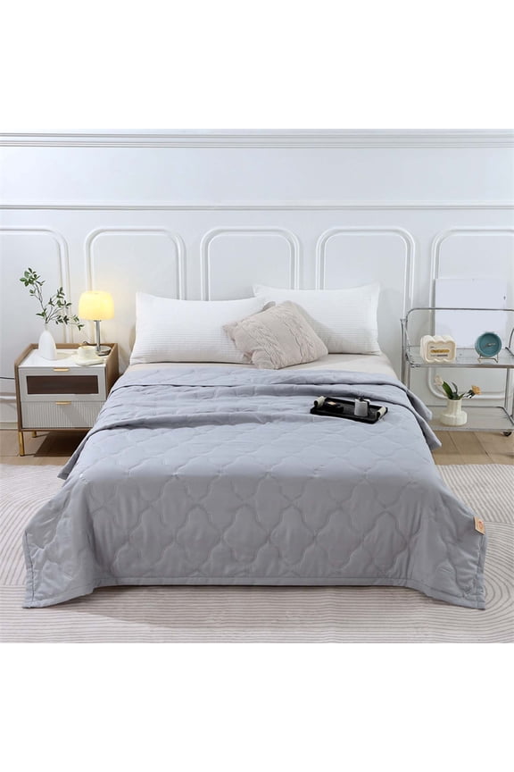 Cotton Comforter Thin Quilt Blanket Summer Lightweight Comforter, Washed Cotton,Machine Washable,Soft Comfy Breathable Can Sleep Naked