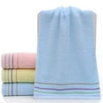 thumbnail image 1 of AYktou Cotton Face Towel Hand Towels, 13.4×28.7 Inch Household Highly Absorbent Super Soft Bath Towel Bathroom Fast Dry Hair Towel Jacquard Pattern Washcloths for Home Hotel Gym Fingertip Towel, 1 of 6