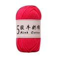 thumbnail image 1 of AYktou Cotton Yarn for Crocheting, 5 Ply Crochet Milk Cotton 50G/297Yd Soft Crochet & Knitting Yarn, DIY Knitting Thread Sport Yarn for Sweater, Flowers, Blankets, Crafts, Puzzle, Socks, Hats, 1 of 6
