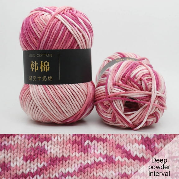 AYktou Cotton Yarn - Multicolor Rainbows Yarn,50 gram Skeins,26 Colors Available,7 Strands Of Combed Milk Cotton Crocheting Yarn for Knitting,Crochet,Weaving,Arts & Crafts - Fiesta