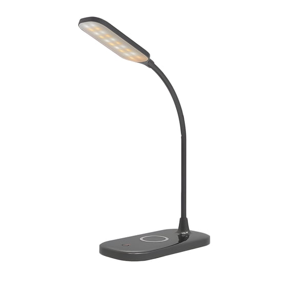 AYktou Desk Lamp-LED Eye Protection Desk Lamp 3 color 3 Level Brightness Multifunctional 10W Wireless Charging 360° Flexible Gooseneck Eye Protection Table Lamp LED Desk Lamps for Home Office