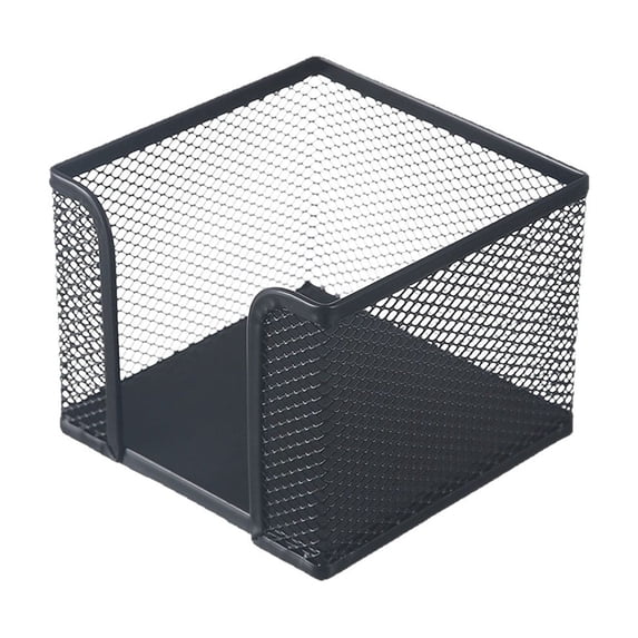 AYktou Desk Organizers - Mesh Sticky Notes Holder, Desk Notepad Holder Metal Office Supply Stationery Organizer Notes Pad Holder, Storage Box for Home Office Workspace