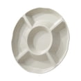 thumbnail image 1 of AYktou Divided Serving Tray, 9 Inch Wheat Straw Round Serving Dishes with 5 Sections, Chips and Dip Serving Bowls for Parties, Unbreakable Fruit Platter Appetizer Plate Snack Candy Dish Platter, 1 of 9