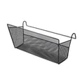 thumbnail image 1 of AYktou Dormitory Iron Mesh Storage Basket, Large Capacity Dormitory Bed Railing Hanging Basket Multi Purpose Bedhead Wall Linked Storage Basket for Tablet Mobile Phone Stationery Magazine, 1 of 7