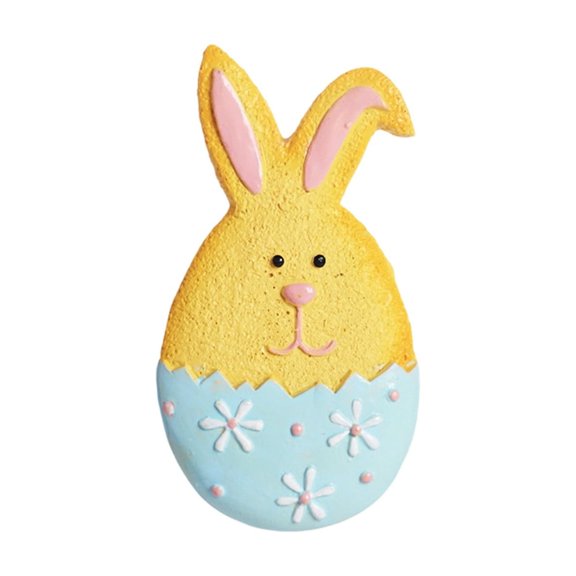 AYktou Easter Bunny Figurines Resin Pendants, Home Party Hanging Ornament Cute Bunny Easter Tree Decor Egg Hunt Spring Crafts DIY Gifts Basket Stuffers Classroom Decor Easter Decoration