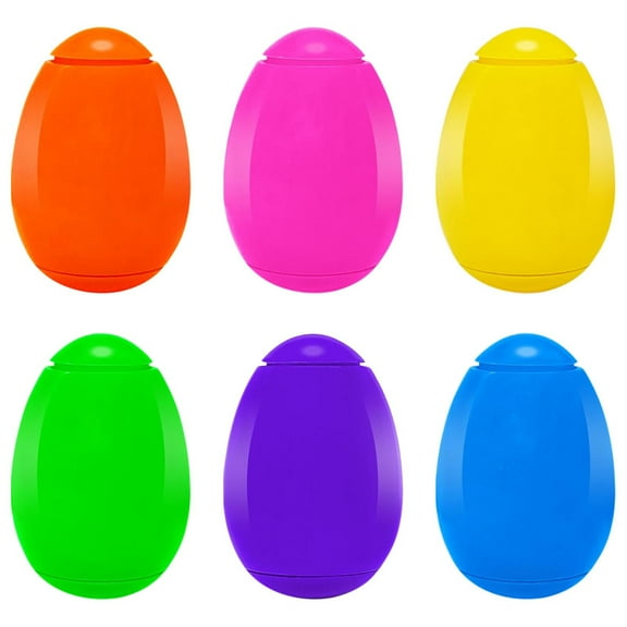 AYktou Easter Eggs Fidget Spinners, Egg Hunt Easter Decoration Finger Rotating Easter Egg Basket Filler Novelty Gift Bag Filler Portable Compact Eggs for Easter Party Events Random Color