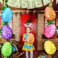 thumbnail image 1 of AYktou Easter Inflatables-22" Giants Easter Eggs Toys for Kids Colorful Inflatable Hanging Eggs Easter Inflatables Outdoor Yard Garden Party Decorations, 1 of 7