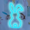 thumbnail image 1 of AYktou Easter Neon Signs Bunny Rabbit Neon LED Lights USB Easter Window Lights Wall Window Decor for Party Holiday Night Bedroom Gifts, 1 of 6