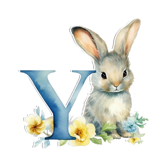 AYktou Easter Ornaments-Acrylic 26 Letter Multicolored Hanging Easter Tree Decorations Hanging Easter Tree Ornaments,Hand Painted Vintage Easter Decor for Tree Basket DIY Crafts Easter Party Favors