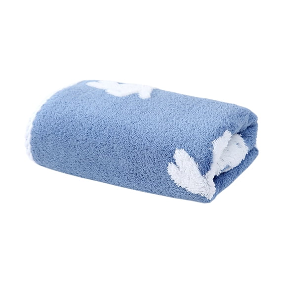 AYktou Easter Towels - 14×29 Inch Easter Bunny Hand Towels, Super Soft Velvet Rabbits Jacquards Microfiber Hair Towels Absorbent Gentle Bath Towels Gift for Bathroom Kitchen Wiping Easter Decor