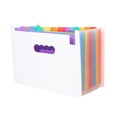 thumbnail image 1 of AYktou Expanding File Folder, Rainbow Pockets Desktop Accordion File Organizer, Large Capacity A4 Document Organizer with Indexs, Standing Folder Portable Bill & Receipt Organizer for Home Office, 1 of 6