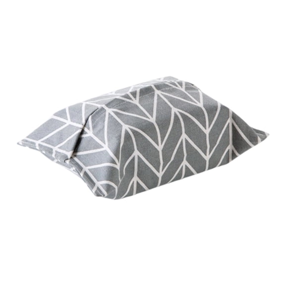 AYktou Fabric Tissue Box Cover, Simplely Paper Bag Checkered Pattern Tissue Boxes Washable Cloth Storage Bag Elegant Style Tissue Organizers for Home Bedroom Living Room Office Car Decoration
