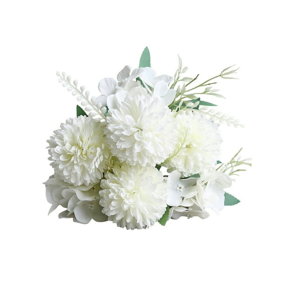 AYktou Fake Flowers,Mothers Day Gifts & Wedding Gifts,Fake Hydrangea Artificial Flowers,Realistic Silk Flowers Roses Wedding Bouquets for Bride & Bridesmaid,Home Decor Centerpiece Table Decorations