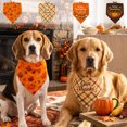 thumbnail image 1 of AYktou Fall Dog Bandanas, Thanksgiving Pet Bandana Reversible Adjustable Dog Neck Scarf, Cute Washable Pet Scarves for Halloween Holiday Parties Photography Medium Large Dogs Festive Dress Up, 1 of 7