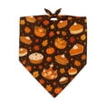 thumbnail image 1 of AYktou Fall Dog Bandanas, Thanksgiving Pet Bandana Reversible Adjustable Dog Neck Scarf, Cute Washable Pet Scarves for Halloween Holiday Parties Photography Medium Large Dogs Festive Dress Up, 1 of 6