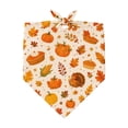 thumbnail image 1 of AYktou Fall Dog Bandanas, Thanksgiving Pet Bandana Reversible Adjustable Dog Neck Scarf, Cute Washable Pet Scarves for Halloween Holiday Parties Photography Medium Large Dogs Festive Dress Up, 1 of 6