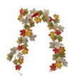 thumbnail image 1 of AYktou Fall Leaf Garlands Thanksgiving Garland, 6.7 Ft Lifelike Artificial Maple Leaf Fall Garland, Table Centerpiece Rattan Fireplace Hanging Vines for Home Holiday Wedding Door Party Christmas, 1 of 9
