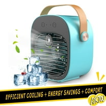 AYktou Fan-Portable Air Conditioners,Portable Fan with Spray,can Add Water or Essential-Oil,USB Charging,Upgraded Mute,3-Speed Small Desk Fan for Bedroom Room Office Dormitory