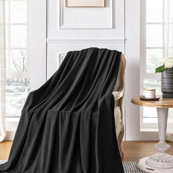 AYktou Fleece Blanket 50" x 60" Soft Cozy Throw Blanket,Brushy Micro Plush Flannel Blanket for Bedroom,Couch,Single Bed,Chair,All Season Use,Twin