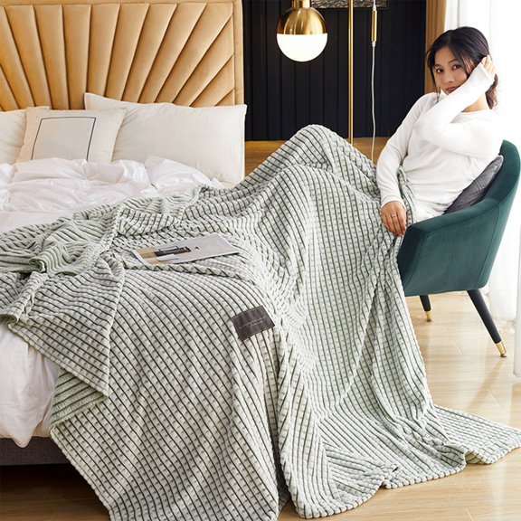 AYktou Fleece Blanket- Multifunctional Cover Blanket Napping Blanket Breathable Soft Comfortable Machine Washable Blanket for All Season,78.74*90.55in
