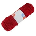 thumbnail image 1 of AYktou Fluffy Velvet Chenille Chunky Yarn, Handcrafts Knitting Soft Chenille Yarn Crocheting DIY Workmanship Yarn Used for Making Blanket Hats Clothes Scarve Doll Crochet Hooks Crafts, Red 131 Yard, 1 of 6