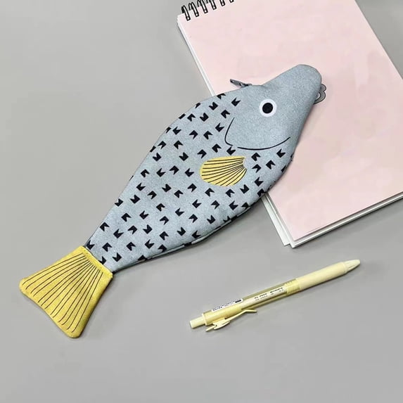 AYktou Funny Pencil Cases, Large Capacity Canvas Pencil Pouch Cute Animal Style Pen Bags Multifunctional Makeup Bag/ Small Wallet/ Travel Organizer Bag, Stationery Organizer for Office Home Travel