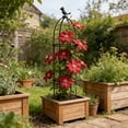 thumbnail image 1 of AYktou Garden Obelisk Trellis for Climbing Plants, 37.4 Inch Adjustable Climbing Vines Flower Trellises Outdoor Plants Climbing Bracket Potted Plants Support for Flowers Vegetable Vines, 1 of 5