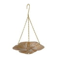 thumbnail image 1 of AYktou Hanging Bird Feeder, 13 Inch Height Lotus Flower Shaped Metal Bird Feeder Tray Vintage Garden Hanging Bird Plates for Outside Outdoors Balcony Yard Backyard Wild Birds Feeding, 1 of 6
